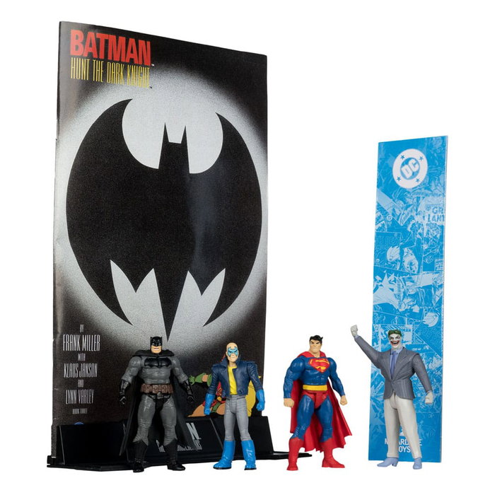 DC Direct Page Punchers Pack de 4 Figuras Batman & Son of Batman & Superman & Joker 7 cm