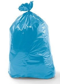 Fortplast Caja 30 Rollos de 10 Bolsas de Basura Fuertes 85x105cm Azul BB421