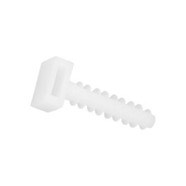 WOLFPACK LINEA PROFESIONAL Taco Fijación Brida Nylon Blanco 8 mm (Bolsa 100 Unidades)