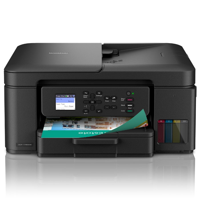 Brother DCPT780DW - Impresora Multifunción Color Inyección de Tinta, Wi-Fi, Duplex Automático, Escáner, Copiadora