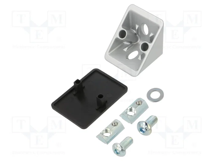 FATH Ángulo para perfiles de aluminio y acero 40mm x 39,7mm
