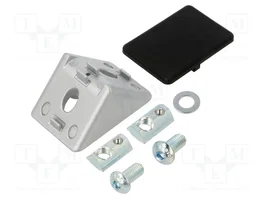 FATH Ángulo para perfiles de aluminio y acero 40mm x 39,7mm