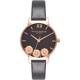 Olivia Burton Dancing Daisy OB16CH05 con caja rosa y correa negra