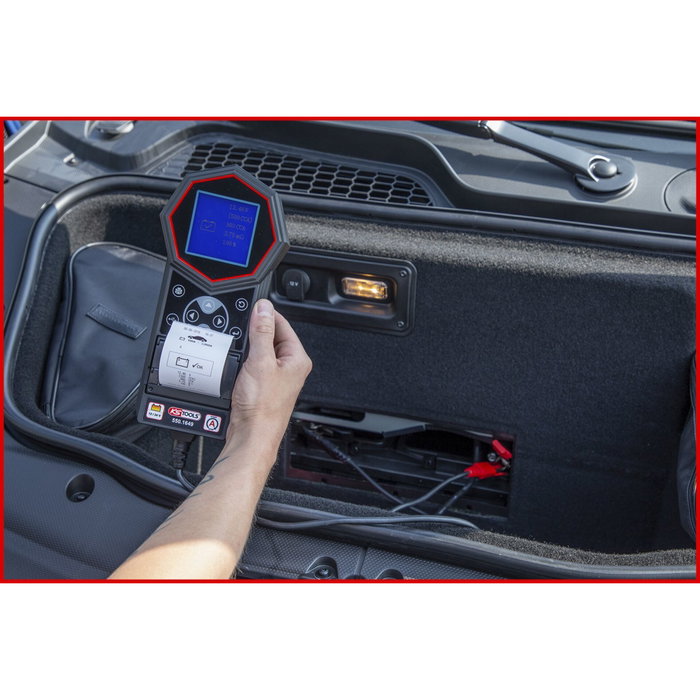 KS Tools Analizador de Baterías y Carga de 12V / 24V con Impresora KS Tools Analizador de Baterías y Carga de 12V / 24V con Impresora