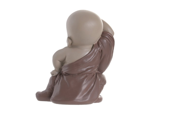 DKD Home Decor Surtido de Figuras de Resina Monje en Colores Blanco, Marrón y Amarillo DKD Home Decor Surtido de Figuras de Resina Monje en Colores Blanco, Marrón y Amarillo