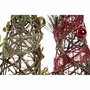 Árbol de Navidad DKD Home Decor Rojo Verde Dorado 16 x 16 x 41 cm Plástico (2 Unidades)