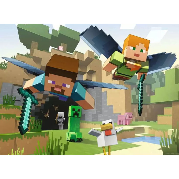 Ravensburger Puzzle Minecraft XXL de 200 piezas Ravensburger Puzzle Minecraft XXL de 200 piezas