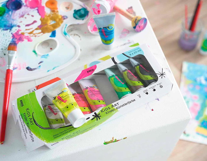 Kreul Kids Art Set de 8 Tubos de Pintura para Niños