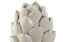 DKD Home Decor Decoración de Gres Piña Blanco 11x11x27 cm