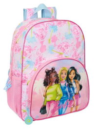 Mochila Escolar Barbie Painterly Rosa Azul cielo 33 x 42 x 14 cm