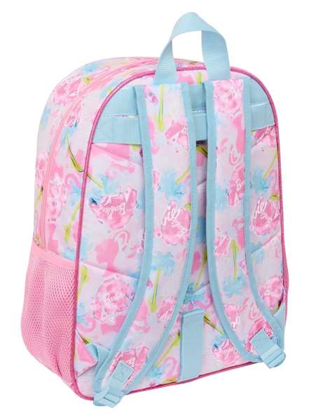 Mochila Escolar Barbie Painterly Rosa Azul cielo 33 x 42 x 14 cm