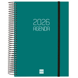 Finocam Agenda Espiral E10-155x212 mm 1Dp Tapa Pp Verde 2026 Agenda Español