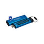 Kingston IronKey Keypad 200C 16GB USB-C 3.2 Gen 1 Unidad Flash Cifrada AES-256 FIPS 140-3 Azul
