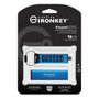 Kingston IronKey Keypad 200C 16GB USB-C 3.2 Gen 1 Unidad Flash Cifrada AES-256 FIPS 140-3 Azul