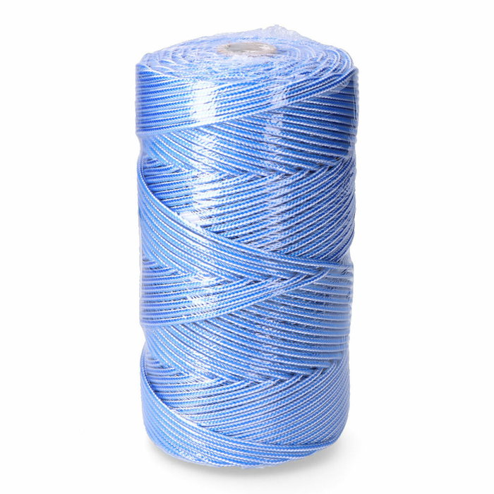 Edm Cordón trenzado de polipropileno azul / blanco, 5 mm x 200 m