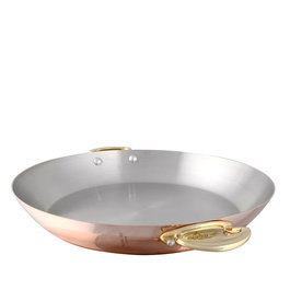 Mauviel Paellera de Cobre 20 cm, Redonda para Paella, Orfebrería