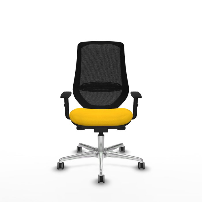 PIQUERAS Y CRESPO Silla de oficina Mardos con mecanismo Sincro/Traslack, Amarillo y Negro PIQUERAS Y CRESPO Silla de oficina Mardos con mecanismo Sincro/Traslack, Amarillo y Negro