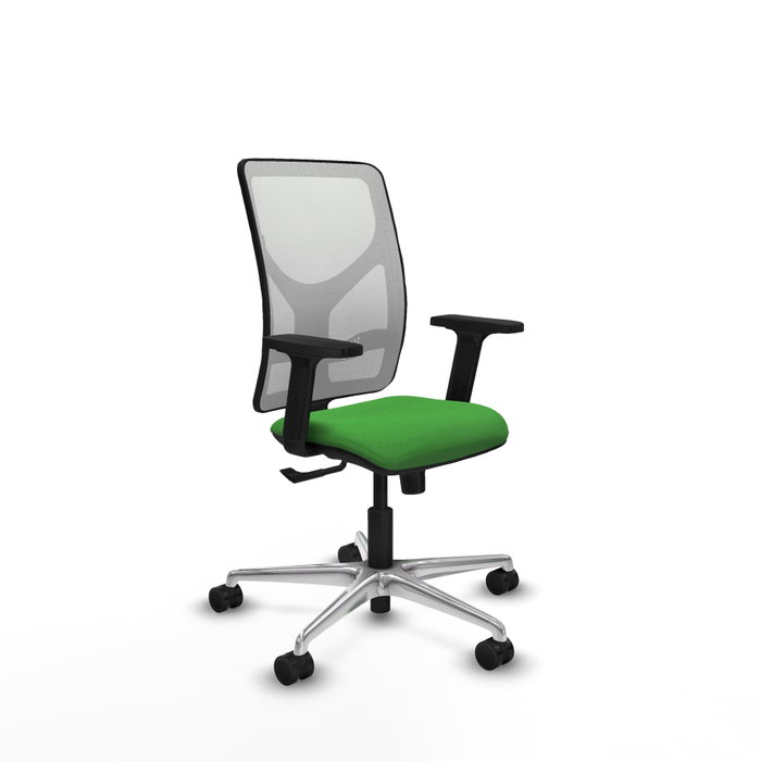 PIQUERAS Y CRESPO Silla de oficina Motilla con mecanismo Sincro, Tela Verde y Malla Blanca PIQUERAS Y CRESPO Silla de oficina Motilla con mecanismo Sincro, Tela Verde y Malla Blanca