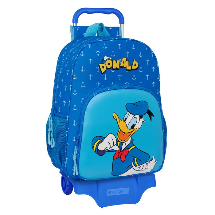 Mochila Escolar con Ruedas Donald Azul 33 x 42 x 14 cm Mochila Escolar con Ruedas Donald Azul 33 x 42 x 14 cm