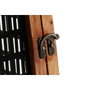 DKD Home Decor Portavelas de Mango y Metal Natural y Negro 20x20x38 cm