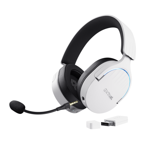 Trust GXT 491 Fayzo Auriculares Gaming Inalámbricos Blancos