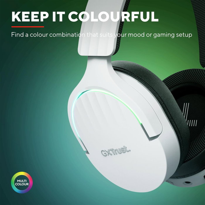 Trust GXT 491 Fayzo Auriculares Gaming Inalámbricos Blancos