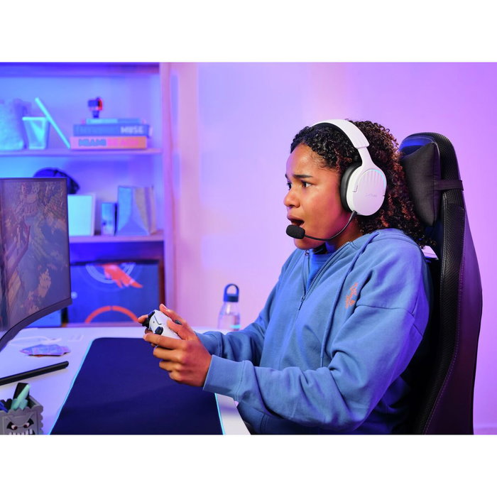 Trust GXT 491 Fayzo Auriculares Gaming Inalámbricos Blancos