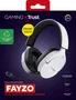 Trust Auriculares Gaming Inalámbricos GXT 491 FAYZO Diadema Dual USB-C/Bluetooth/3.5mm Sonido 7.1 Virtual Micrófono Desmontable con Cancelación de Ruido Blanco y Negro