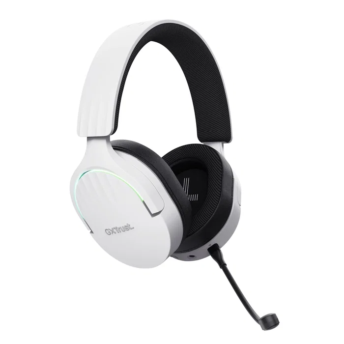 Trust Auriculares Gaming Inalámbricos GXT 491 FAYZO Diadema Dual USB-C/Bluetooth/3.5mm Sonido 7.1 Virtual Micrófono Desmontable con Cancelación de Ruido Blanco y Negro
