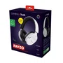 Trust Auriculares Gaming Inalámbricos GXT 491 FAYZO Diadema Dual USB-C/Bluetooth/3.5mm Sonido 7.1 Virtual Micrófono Desmontable con Cancelación de Ruido Blanco y Negro