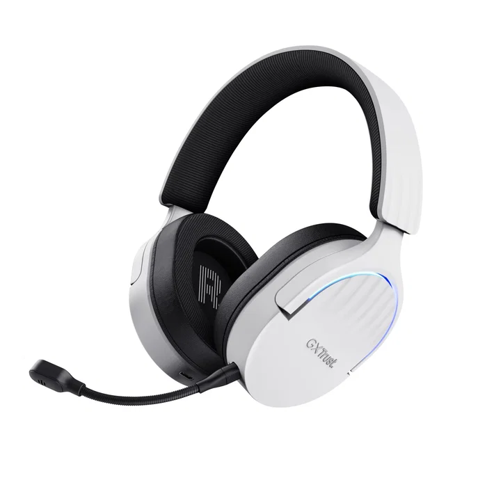 Trust Auriculares Gaming Inalámbricos GXT 491 FAYZO Diadema Dual USB-C/Bluetooth/3.5mm Sonido 7.1 Virtual Micrófono Desmontable con Cancelación de Ruido Blanco y Negro