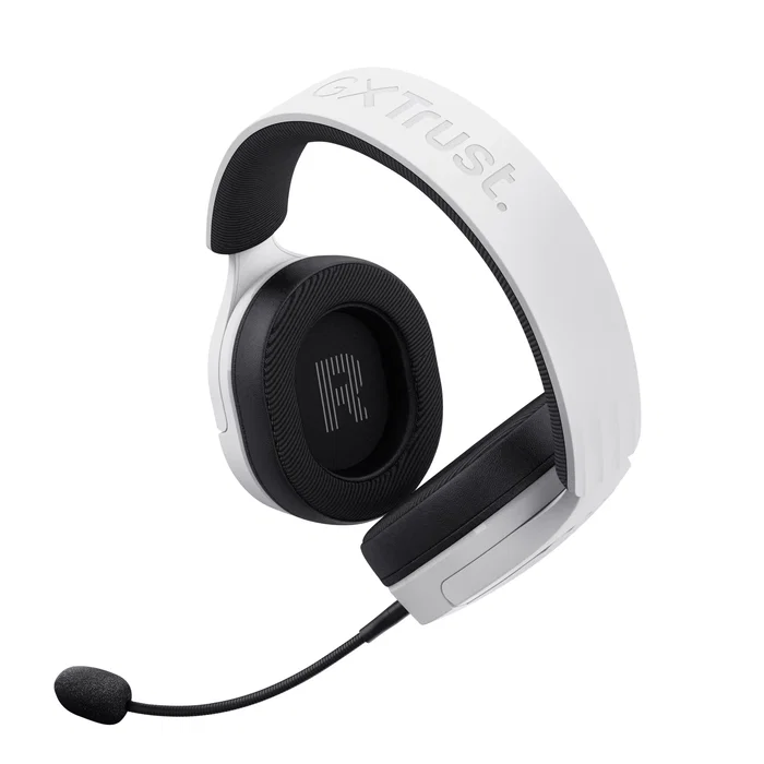 Trust Auriculares Gaming Inalámbricos GXT 491 FAYZO Diadema Dual USB-C/Bluetooth/3.5mm Sonido 7.1 Virtual Micrófono Desmontable con Cancelación de Ruido Blanco y Negro