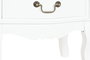 DKD Home Decor Mesita de Noche Versalles3 Madera Blanco Natural