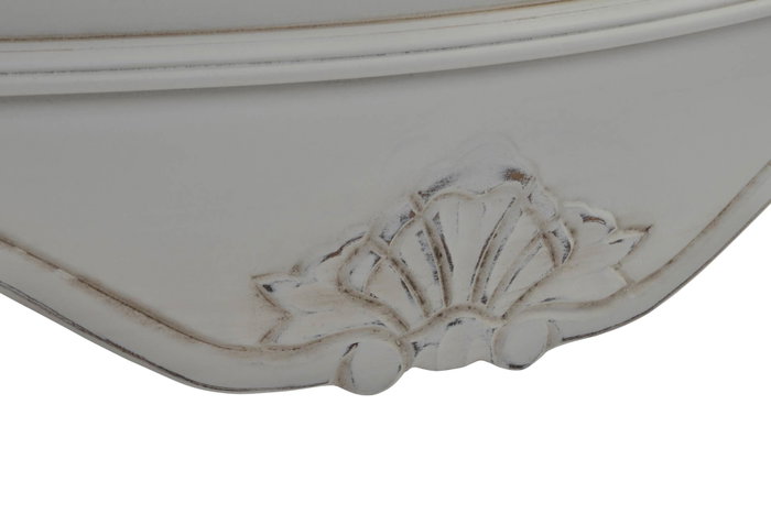 DKD Home Decor Mesita de Noche Versalles3 Madera Blanco Natural