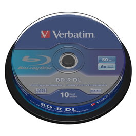 Verbatim BD-R Blu-Ray 50GB 6x Pack de 10