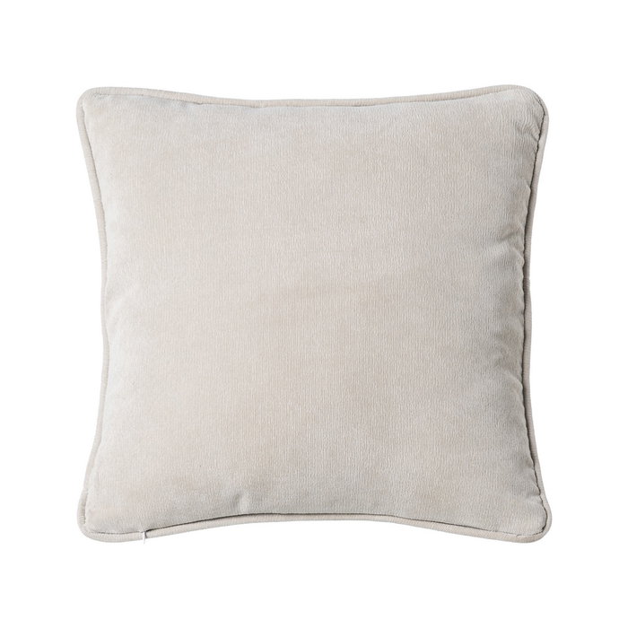 Cojín Beige Poliester 43 X 43 cm (Set de 2)