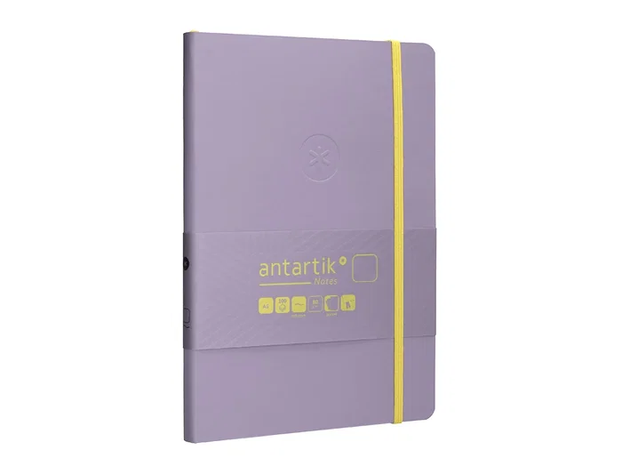 Antartik Cuaderno A5 Tapa Blanda Hojas Lisas Morado y Amarillo, 80 Hojas, 80 gr FSC