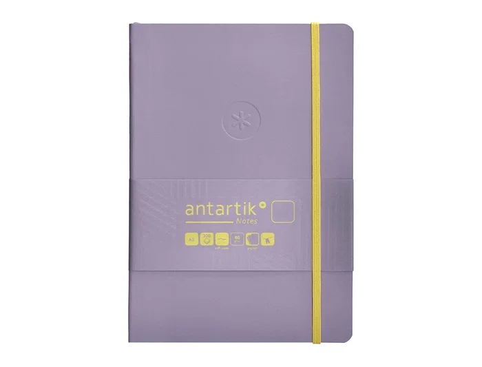 Antartik Cuaderno A5 Tapa Blanda Hojas Lisas Morado y Amarillo, 80 Hojas, 80 gr FSC