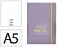 Antartik Cuaderno A5 Tapa Blanda Hojas Lisas Morado y Amarillo, 80 Hojas, 80 gr FSC