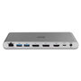 Lindy DST-Pro 5K XT Dock USB-C, Estación de Acoplamiento 100W PD, Plata