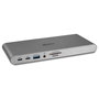 LINDY DST-Pro 5K XT Dock USB-C, Estación Base para Laptop, 100W PD, 3x USB-A, 1x USB-C, HDMI 2.0, 2x DisplayPort 1.4, Ethernet, SD, Aluminio Plata