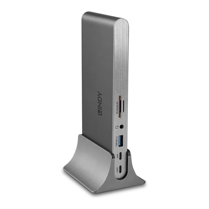 Lindy DST-Pro 5K XT Dock USB-C, Estación de Acoplamiento 100W PD, Plata Lindy DST-Pro 5K XT Dock USB-C, Estación de Acoplamiento 100W PD, Plata
