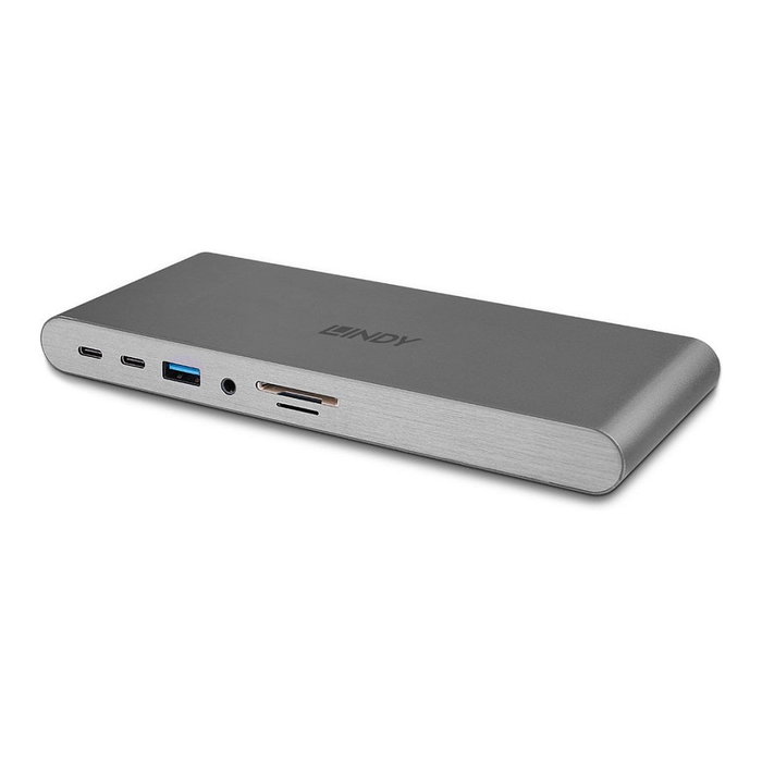Lindy DST-Pro 5K XT Dock USB-C, Estación de Acoplamiento 100W PD, Plata Lindy DST-Pro 5K XT Dock USB-C, Estación de Acoplamiento 100W PD, Plata