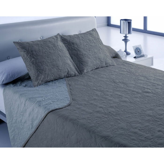 Colcha Hosteline VEGAS Gris Perla Cama de 135 (3 Piezas) Colcha Hosteline VEGAS Gris Perla Cama de 135 (3 Piezas)