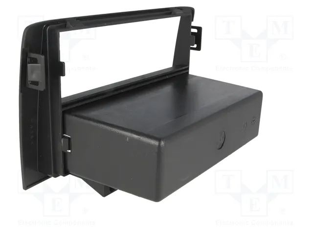 ACV Bastidor de montaje de radio para Fiat Idea y Lancia Musa, 2 ISO, negro
