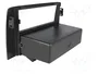ACV Bastidor de montaje de radio para Fiat Idea y Lancia Musa, 2 ISO, negro