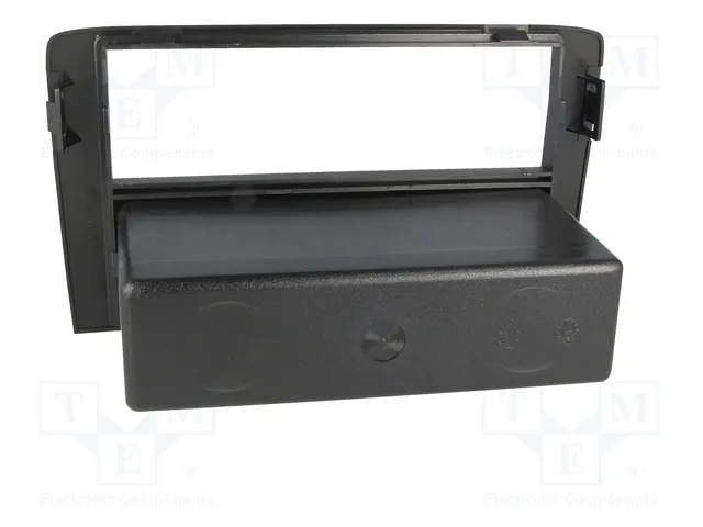 ACV Bastidor de montaje de radio para Fiat Idea y Lancia Musa, 2 ISO, negro