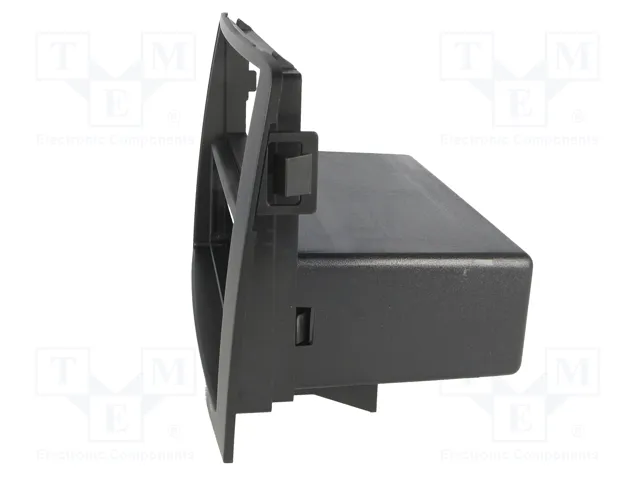 ACV Bastidor de montaje de radio para Fiat Idea y Lancia Musa, 2 ISO, negro