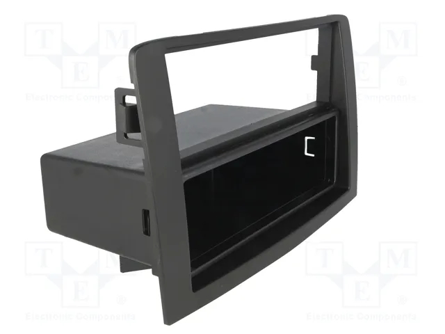 ACV Bastidor de montaje de radio para Fiat Idea y Lancia Musa, 2 ISO, negro