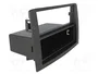 ACV Bastidor de montaje de radio para Fiat Idea y Lancia Musa, 2 ISO, negro